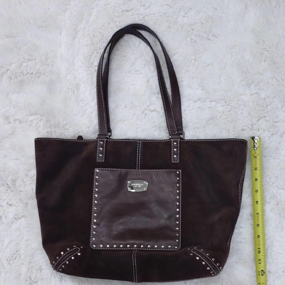 MICHAEL KORS Brown Studded Tote Bag - Picture 17 of 17